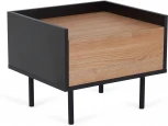 Тумба прикроватная Look ОГОГО (арт.860237), (ЛДСП/Черный)