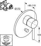 Смеситель Kludi Bozz 386500576 для ванны с душем