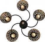 Потолочная люстра на штанге Reluce 01515-0.3-05 BK+WOOD (220V)