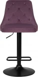 Стул барный DOBRIN JOSEPH BLACK (пудрово-сиреневый велюр (MJ9-52)) 5021_BlackBase-LM BLACK, цвет сиденья пудрово-сиреневый (MJ9-52), основания черный