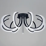 Потолочная люстра светодиодная с пультом и ночным режимом Reluce 74390-0.3-09L black (Умный дом) (220V)