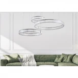 Подвесной светильник Divinare Renata 1135/02 SP-90 (LED, 220V, хрусталь, на тросе, кольцо)