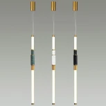 Подвесной светильник Odeon Light Marmi 4359/14L MIDCENT белый мрамор/антич. бронза/металл/акрил (ВЕРТ. И ГОРИЗОНТ) IP20 LED 14W 3000K 220V (на тросе)