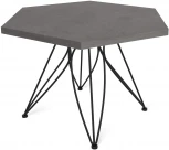 Столик журнальный SHT-S113/TT20 ЛДСП 70 черный муар/бетон чикаго темно-серый Sheffilton 4601795401