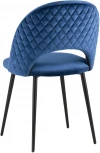 Стул Stool Group Меган NEW велюр с ромбами синий УТ000035476