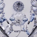 Подвесная люстра Eurosvet 3015 3015/5 хром / лазурный хрусталь