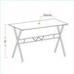 Cтол GD-03 transparent