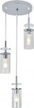 Подвесной светильник Escada Avolto 10191/3 Chrome 3x40Вт E14, металл/стекло, хром (220V, на проводе, круглые)