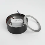 Потолочный светильник круглый светодиодный Feron AL200 48077 20W, 1400Lm, черный (4000К) “Simple matte” (220V, круглые)