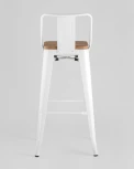 Стул барный Stool Group TOLIX WOOD со спинкой белый глянцевый УТ000000675