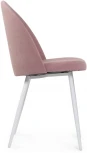 Стул Woodville на металлокаркасе Дагрун белый / пыльно-розовый 464869