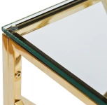 Журнальный стол Garda Decor GY-ET2051214GOLD (Золото/Прозрачный)