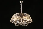 Подвесная люстра Aployt Lucretia APL.748.03.08 (220V, хрусталь, на цепи, свеча, круглые)