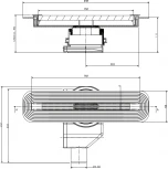 Душевой лоток Pestan Confluo Slim Line 750 с решеткой