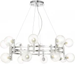 Подвесная люстра Crystal Lux LUXURY SP16 CHROME (220V, на тросе, шарики)