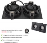 Точечный встраиваемый светильник Denkirs Roto DK2122-BK (220V)