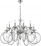 Подвесная люстра Lumion Laoka 8032/10 хром, металл/хрусталь Е14 10*40W 220V (подвески, на цепи, подсвечник, свеча)