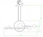 Потолочная люстра на штанге Kink Light Иона 09408-10L,19