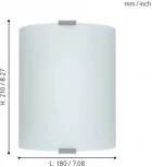 Настенный светильник Eglo Grafik 84028