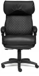 Кресло CHIEF кож/зам/ткань, черный/черный стеганный/черный, 36-6/36-6/11 Tetchair 12851