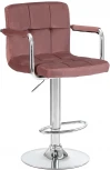 Стул барный KRUGER ARM (пудрово-розовый велюр (MJ9-32))