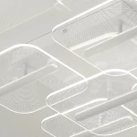 Потолочная люстра светодиодная Natali Kovaltseva Gravur LED LAMPS 81383 с пультом ДУ, моб. приложением 80W, белый, LED