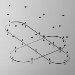 Шинопровод магнитный Flarity полукруг черный 65 см Maytoni Busbar trunkings Flarity TRX154-SR-D650-B (24V)