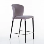 Стул полубарный Albert в шортиках, бархат серый Top Concept 2001000000890