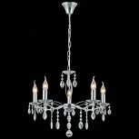 Подвесная люстра ILLUMICO IL0265-5PSQ-24 AB CASTOR (220V, на цепи, подсвечник, свеча)