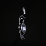 Силовой Провод 1,2м с Выпрямителем для Силиконовой Бахромы, Провод Черный ПВХ, IP65