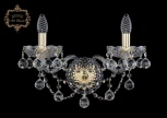 Бра Art Classic 10.26 10.26.2.165.XL.Gd.B (220V, хрусталь, подвески, подсвечник, свеча)