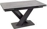 Стол SKX140 Керамика Серый мрамор/подстолье черное/опоры черные (3 уп.) Dikline 00-00061829
