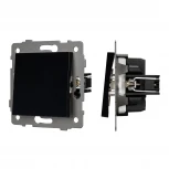 Механизм выключателя одноклавишный непроходной SWT-MK01-PL-BK-V (250V, 10A) (Arlight) 049868