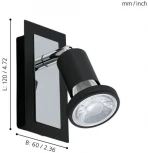 Спот Eglo Sarria 94963 (220V, выключатель, круглые)