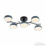 Потолочная люстра на штанге Arte Milano Ferrara 256606/5 Bk/Gr (LED, 220V, круглые)
