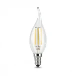 Лампочка светодиодная E14 7 Вт 550 lm 2700K теплое желтое свечение Gauss Filament 104801107