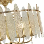 Потолочная люстра хрустальная на штанге Arte Milano Sorrento-4309 374309/6/80/470 GD (220V)