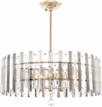 Подвесная люстра хрустальная на штанге Arte Milano Sorrento-1409 371409/8/350/570 GD (220V)
