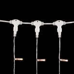 Гирлянда Занавес с Колпачком 2 x 3 м Экстра Тепло-Белый 220В, 600 LED, Провод Прозрачный ПВХ, IP65