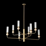 Потолочная люстра на штанге Crystal Lux SIMPLY SP8 BRASS