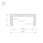 Профиль ARH-CH15-2000 ANOD (Металл) 027088 Arlight ARH