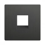 Накладка для телефонной розетки RJ-11 (графит рифленый) Werkel W1192004 (a050743)
