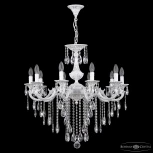 Подвесная люстра Bohemia AL7801 AL78101/10/250 B WMN (220V, хрусталь, свеча)