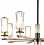 Потолочная люстра на штанге (13038/8R Black) Indigo Grandioso V000186L (регулировка яркости, LED, 220V, пульт управления)