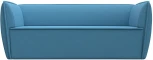 Диван кухонный прямой Бергамо 3-х местный (Голубой/Рогожка) Лига Диванов арт.123182