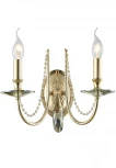 Бра Crystal Lux Victoria AP2 GOLD/AMBER