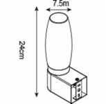Бра Arte Lamp Aqua-bastone A1209AP-1AB (220V, IP44)