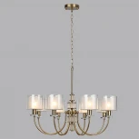 Подвесная люстра Odeon Light Saga 5088/8 античная бронза/стекло E14 8*40W (220V, на цепи)