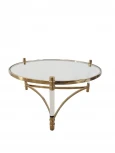 Стол журнальный IST-CASA Эклект MH1796CT, 104х104х46см, золото