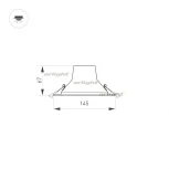 Встраиваемый точечный светильник Arlight 032432 (LED, 220V, круглые)